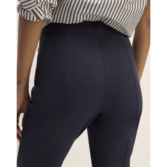 Everlane Womens The Bi-Stretch Work Pant Side Zip Mid Rise Navy Blue Size 0 NEW - Picture 5 of 12